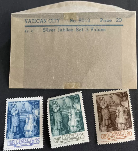Silver Jubile  vatican city stamps