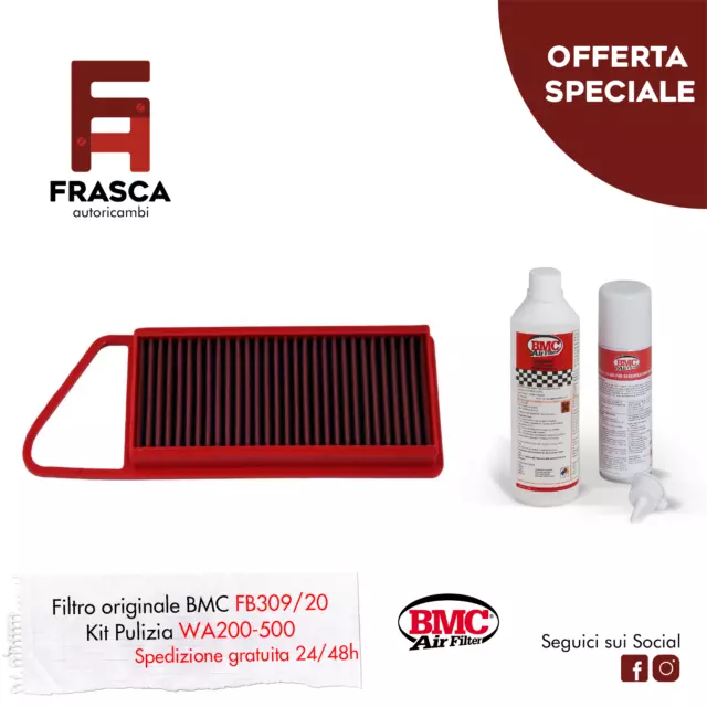 Filtro Aria Sportivo BMC Mazda 2 1.4 CD 50 KW 68 CV dal 2008 al 2015