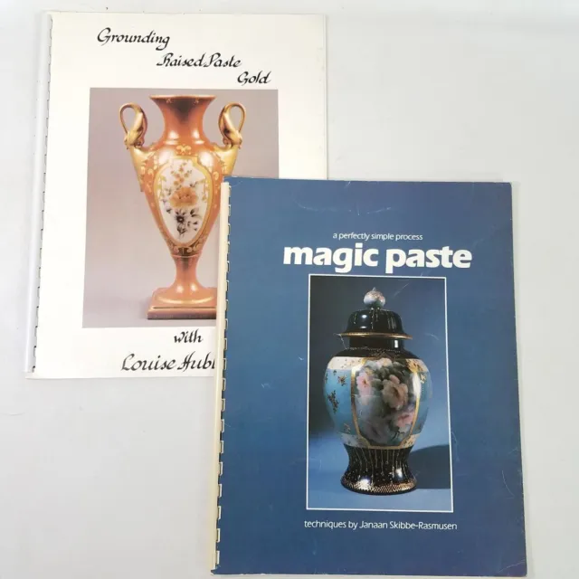 2 libros de instrucciones de pintura china pasta mágica de oro levantada a tierra simple