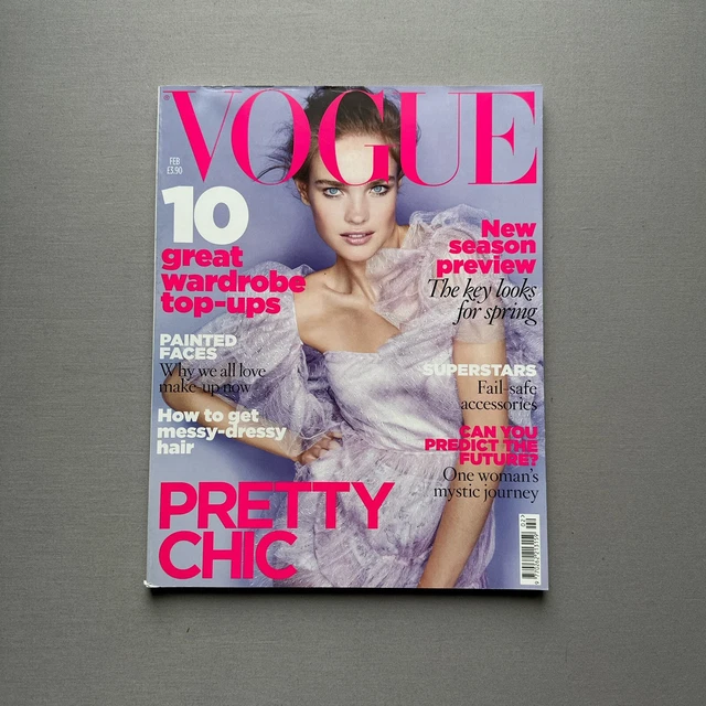 BRITISH VOGUE MAGAZINE Februar 2010 Natalia Vodianova UK Englisch