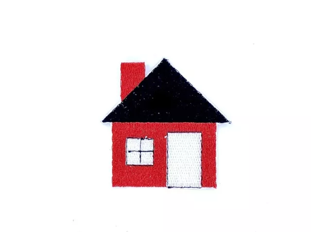 Patch aufnaher aufbugler applikation bügelbild haus