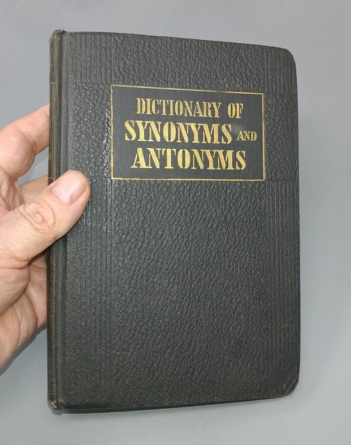 VINTAGE ORIGINAL 1938 Hardcover Synonyms and Antonyms by Joseph Devlin