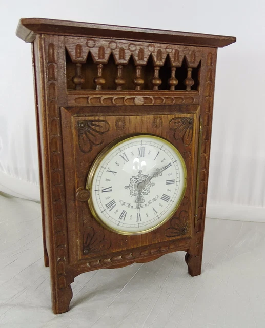 Antique French Breton/Brittany Doll Grandfather Clock Toy Chesnut Hand Carved