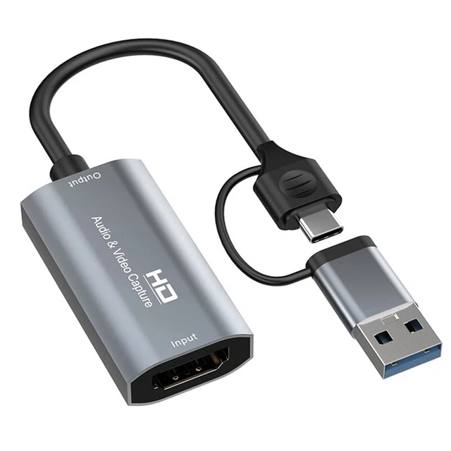 Scheda Di Acquisizione HDMI 4K/1080P 60FPS USB 3.0: Per Streaming Su PC Da PS5, Switch, Fotocamere, Con Microfono E Loop-out