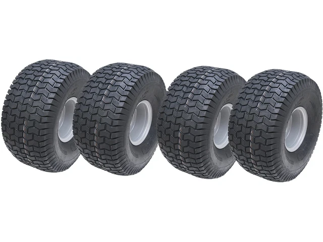 Parnells Set 2 Ruote Con Pneumatici 22x11.00-8 - Cerchio In Acciaio 4 Fori 100mm PCD, Per Rimorchi E Kart - Foto 5