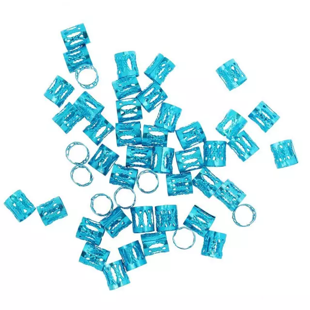 50er Set Dread Lock Metall Perlen Dreadlocks Perlen Flechtet Haar Schmuck