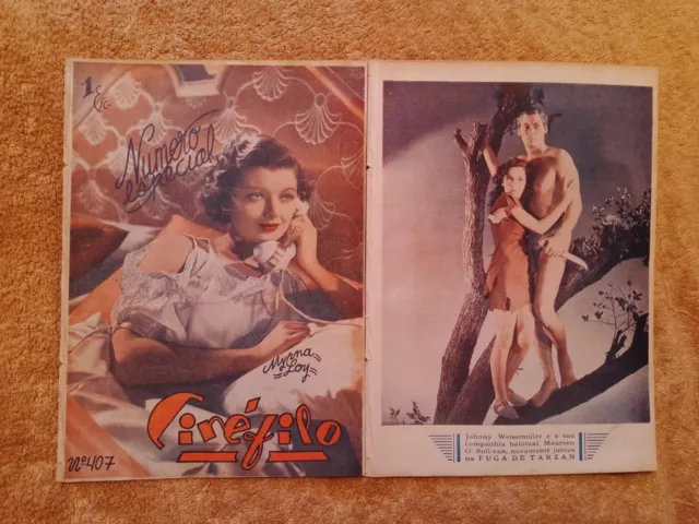 MYRNA LOY Cover 1936 MALA Lotus LONG Johnny WEISSMULLER TARZAN M. O'SULLIVAN