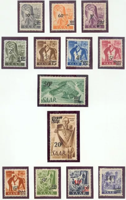 SAAR 1947-1959 ** POSTFRISCH MEIST KOMPLETTE SAMMLUNG + URDRUCK TADELLOS (W0099d