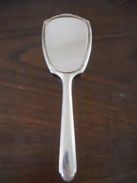 Antico specchio da toilette inglese in argento