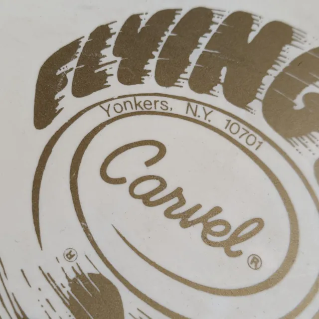 Vintage 1984 Carvel Ice Cream Yonkers NY Fying Saucer Frisbee 9.25" Diameter 3