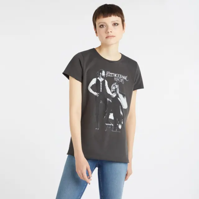 Amplified Fleetwood Mac Rumours Unisex Cotton Charcoal T-shirt