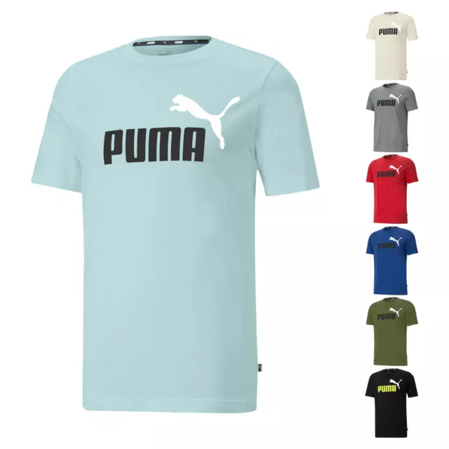 PUMA Herren Baumwollshirt Shirt T-Shirt Kurzarm-Shirt ESS+ 2 Col Logo Tee