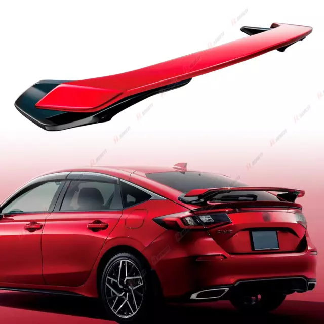 FOR HONDA CIVIC Hatchback 20222024 Red Style Rear Trunk Spoiler Wing