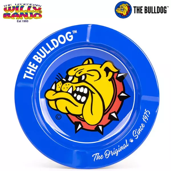 THE BULLDOG CAFE AMSTERDAM Metal ASHTRAY  ASH TRAY Bull Dog holland ashtrays tin