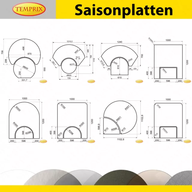 Kaminofen Glasplatte Funkenschutz Kaminplatte Glas Ofen Platte Bodenplatte Kamin