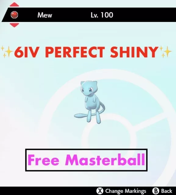 GENESECT ✨ Ultra SHINY 6IV ✨ Pokemon SWORD and SHIELD lv100 Event Mythical  +EVs