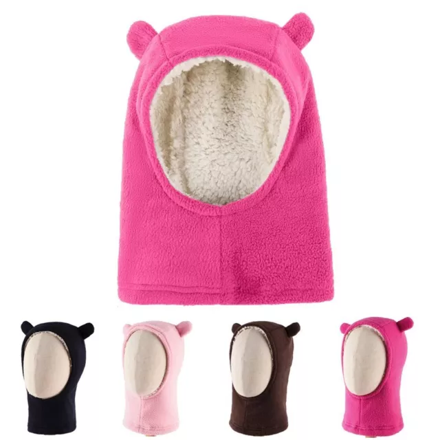 Fleece Neck Snood Baby Soft Balaclava Windproof Hood Beanies  Boys Girls