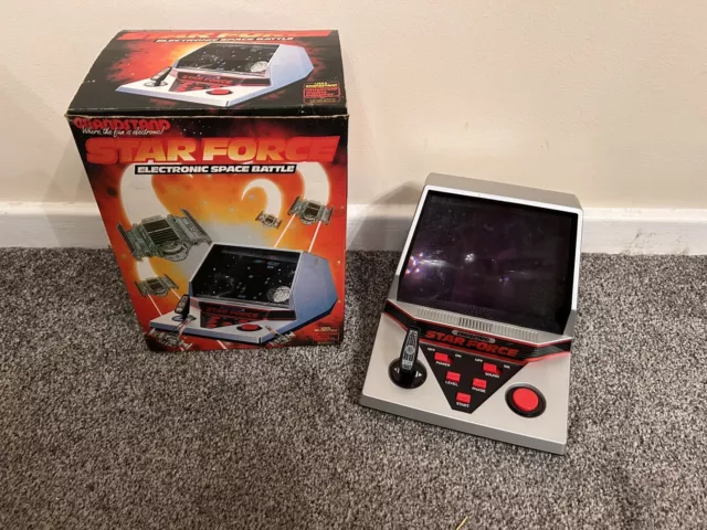 Grandstand Star Force Tabletop Game LCD Electronic Space Battle Boxed Working