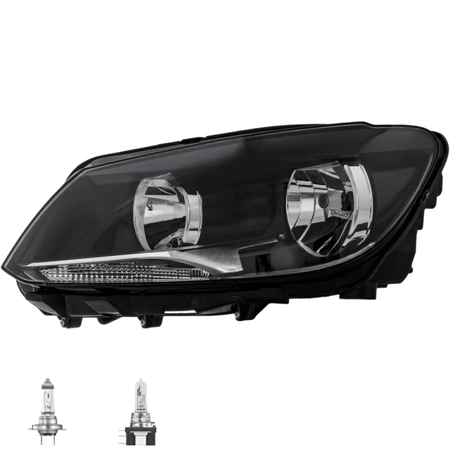 Headlight Left H7/H15 for VW Touran 1T3 1T1 1T2 Caddy III Incl. Osram Lamps