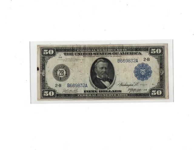 1914 $50 FRN New York Fr.1028 1914 $50 FRN New York Fr.1028