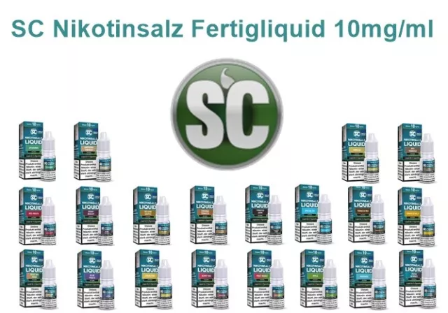 SC - Nikotinsalz Liquid 10ml | 10mg/ml Nikotin Fertigliquid