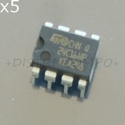 Microchip 24LC16B-I/P EEprom I2C 16Kbit 256Kx8b 400kHz DIP-8 Microchip RoHS Lot de 4 