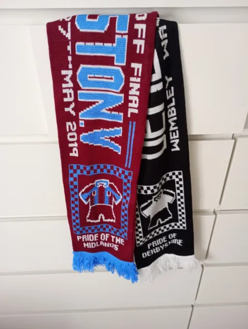 2019 Aston Villa V Derby County Playoffs Final Scarf