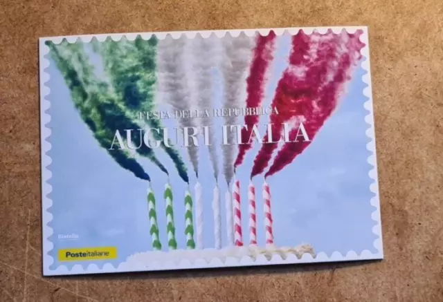 Cartolina Filatelica - Festa della Repubblica con francobollo Aeronautica