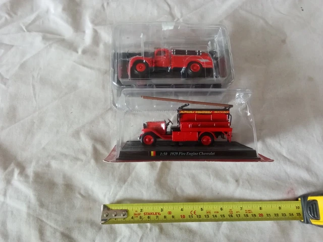 Job Lot Of 2 Boxed Fire Engines Scales 1:50 On Boxes (D41)