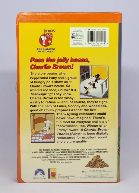 A CHARLIE BROWN Thanksgiving VHS (Tested & Works) £8.99 - PicClick UK