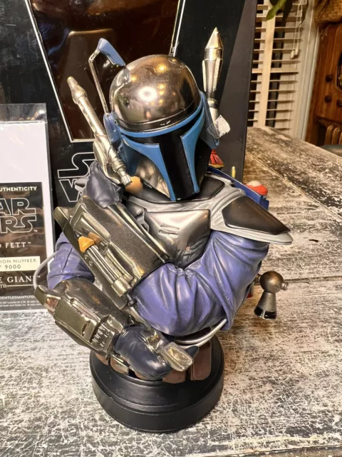 Gentle Giant Star Wars Jango Fett Mini Bust  Attack Of The Clones 4339/9000 3