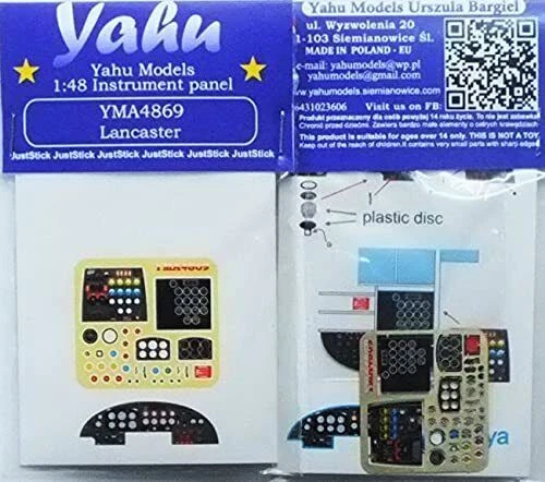 TABLEAU DE BORD Yahoo Model YMA4869 1/48 Avro Lancaster (pour Tamiya ...