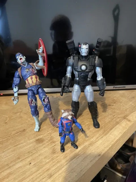 marvel legends zombie captain American, Deluxe War Machine And Rocket Raccoon