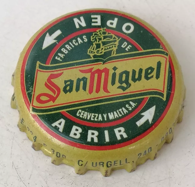 Beer Tappi Antigua Bier Bottle Cap Chapa Tappi Birra Cerveza San Miguel.spain-32