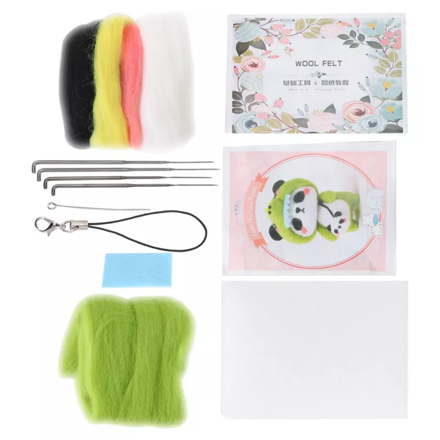 Needle Felting Kit Wool Felting Supplies Animal Plush Doll Toy DIY Making GDB