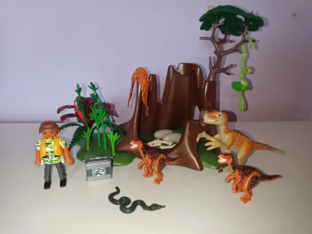 Deinonychus et Vélociraptors - Playmobil Dinosaures 5233