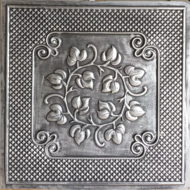 Drop in Ceiling tiles Faux tin antique tin decor Bar wall panels PL66 10pcs/lot
