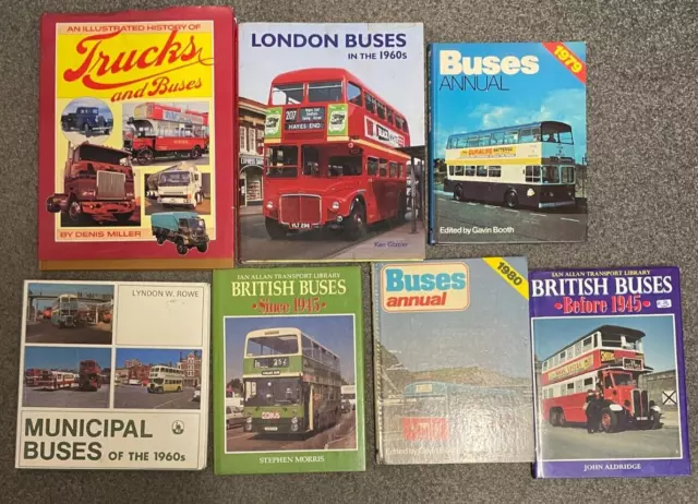 Job Lot Of 7 Hardback Bus Truck  Books