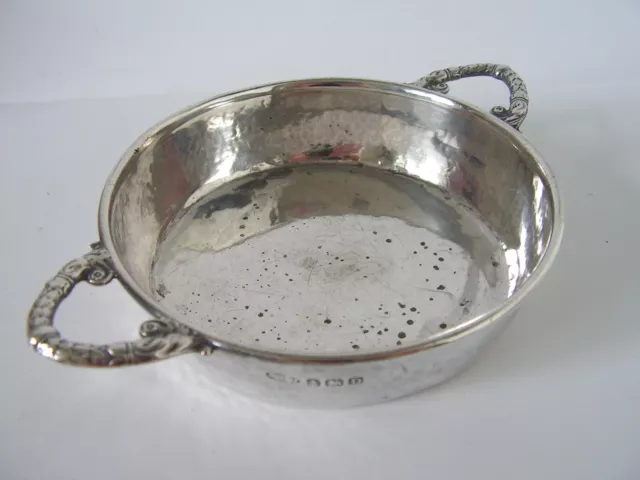A.e.jones Arts & Crafts English Hallmarked Solid Sterling Silver Quaich Bowl 814 2