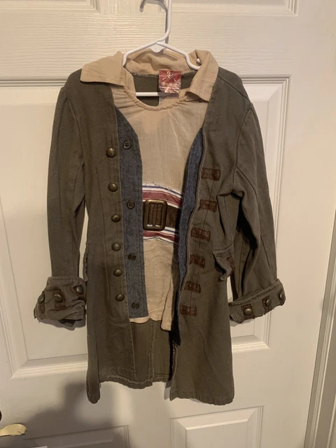 Disney Store Jack Sparrow Costume Jacket Pirates Of Caribbean Child Size S 5/6
