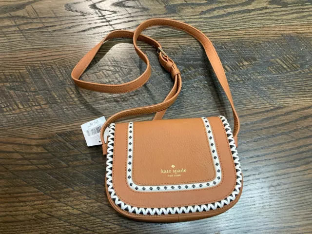 Cute Kate  Spade Sheffield Street Crossbody Purse! NWT ! Warm Cognac Color