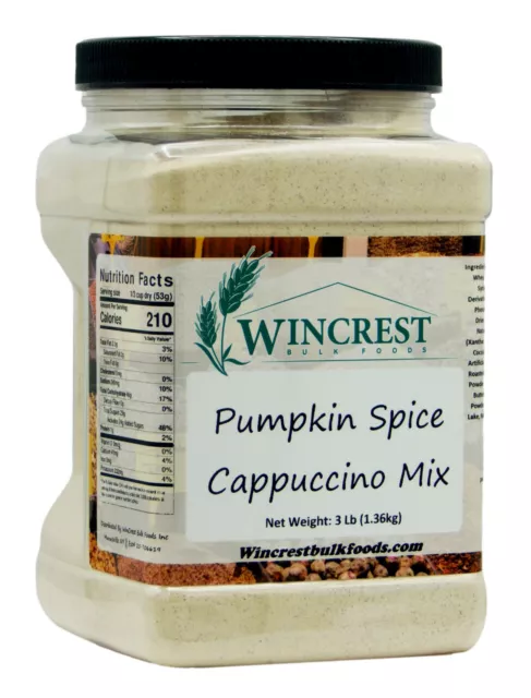 Pumpkin Spice Cappuccino Mix - 3 Lb Tub - Free Expedited Shipping!