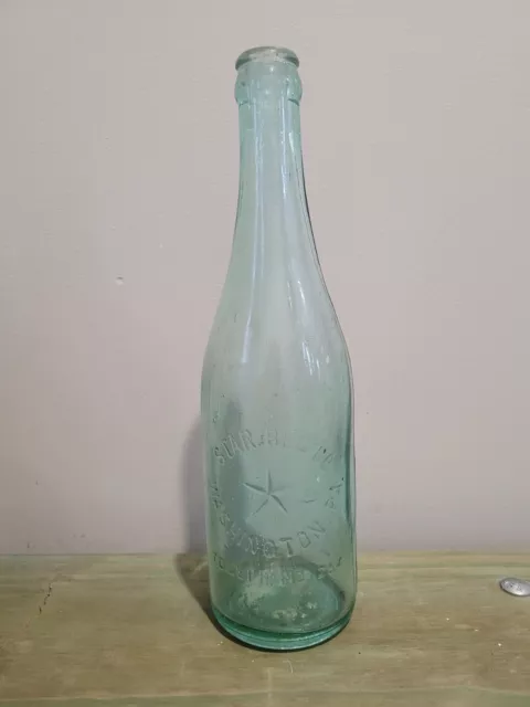 Vintage Soda Bottle Washington PA Soda Water Beer Bottle Star