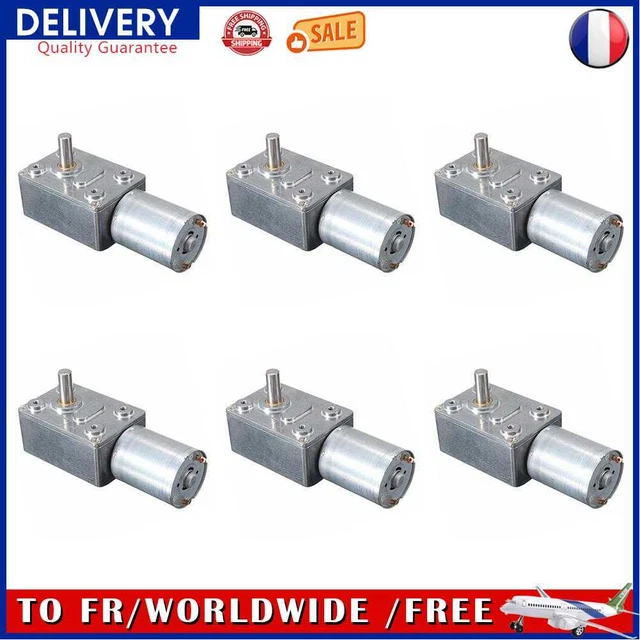 DC 12V Electric Gearbox Reducer Stainless Steel 2-100RPM Square for Micro Winch