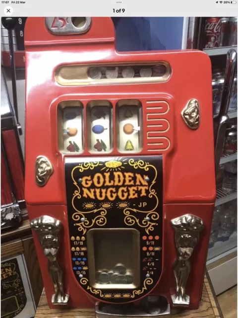 MILLS GOLDEN NUGGET 25c SLOT MACHINE