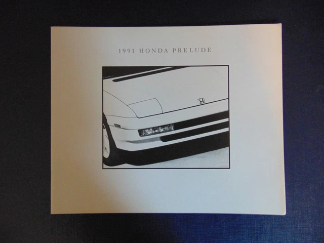1991 Honda PRELUDE Car Dealer Sales Brochure Catalog
