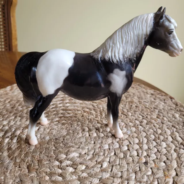 Breyer Horse Standing Black & White Shetland Pony 6" x 7" #21