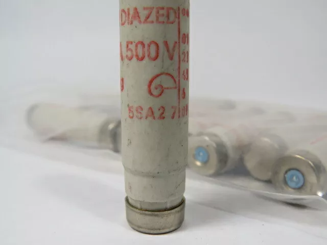 Original Diazed 5SA2-7 Ceramic Fuse 20A 500V Lot of 10 USED 3