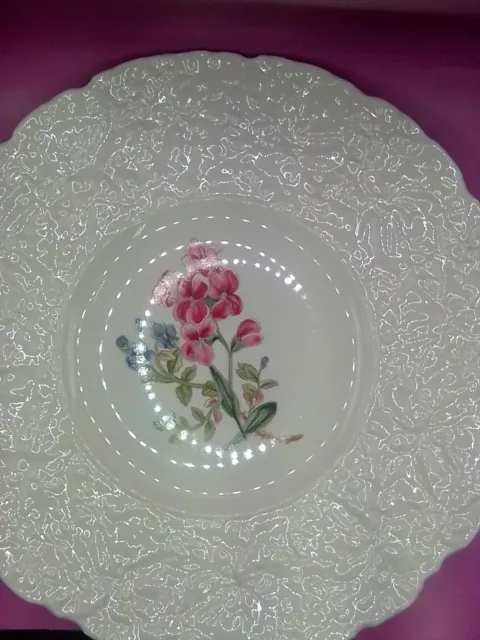 ROYAL CAULDON Bristol Ironstone Woodstock "Sweet Rocket"  luncheon plate. 2