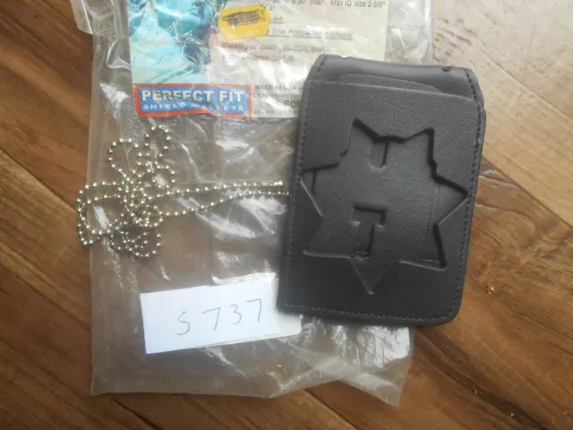 perfect Fit BADGE HOLDER for Pocket or Neck or On Belt Star Cut S737
